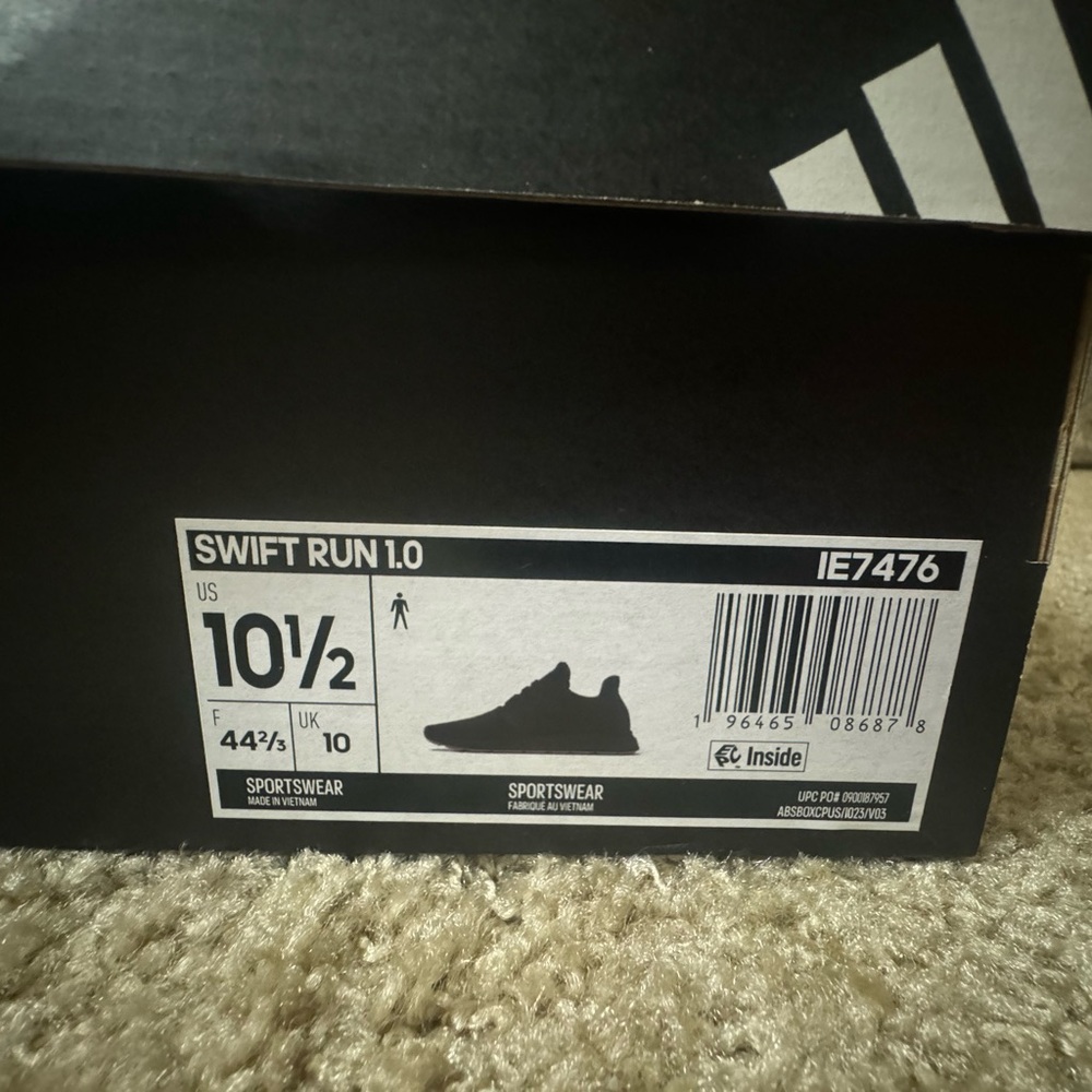 adidas Swift Run 1.0 Men's Shoes — Black